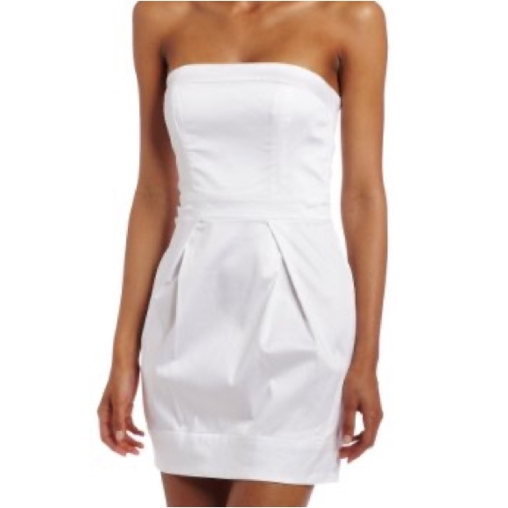 French Connection strapless cotton dress.